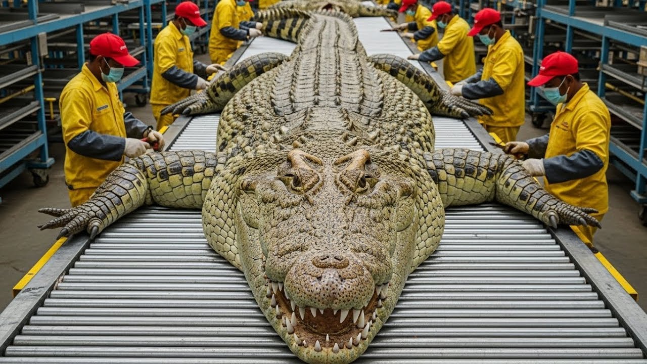 Inside Crocodile Leather Factory – How Top-Grade Skins Are Selected for Luxury Brands (Full Process)