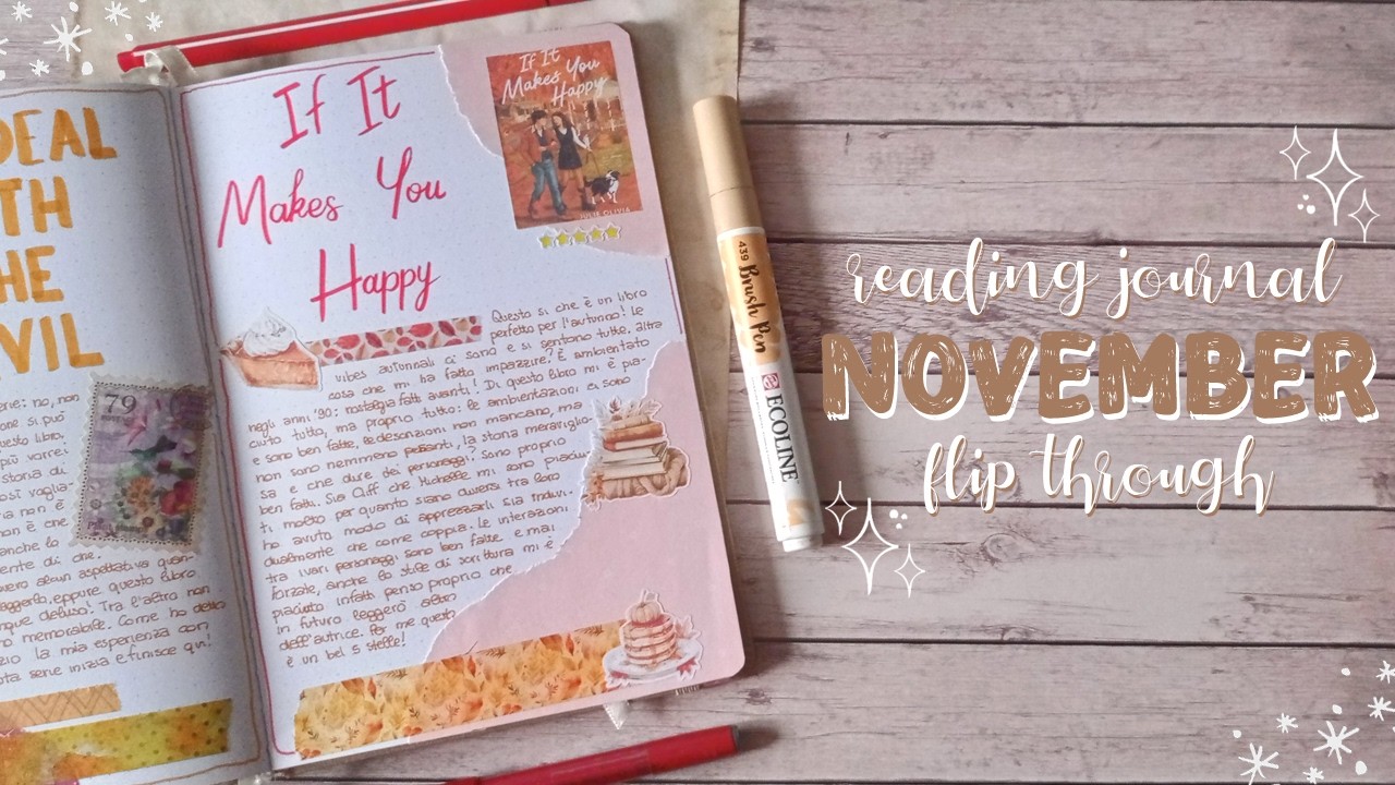 Reading journal: November - Flip through
