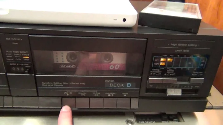 1987 Technics RS-D170W Double Cassette Deck