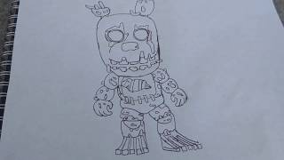 Como Dibujar A Springtrap Funko Pop De Five Nights At Freddy S How To Draw Springtrap Funkopop Youtube