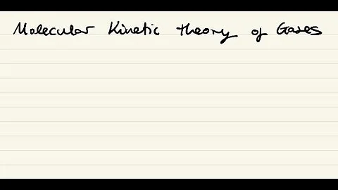 Molecular Kinetic Theory of Gases Derivation - A Level Physics