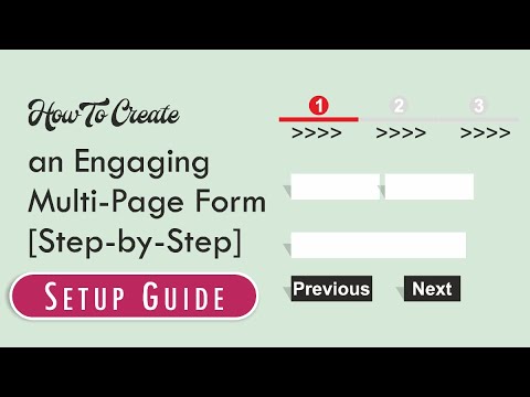 How To Create an Engaging Multi Page Form in WordPress - YouTube