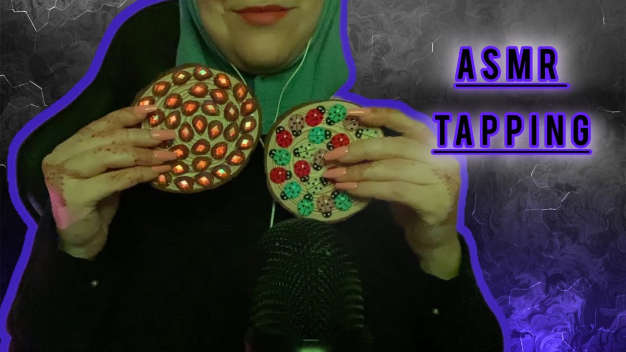 Asmr tapping & Scratching أصوات النقر على والخدش على الخشب والخرز😍