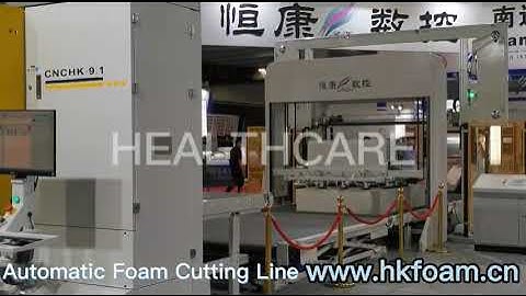 CNC FOAM CUTTING MACHINE, FOR MATTRESS PRODUCTION, PILLOW AND ALSO FURNITURE PRODUCTION