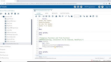 Compress Function In SAS