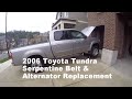 2000-2006 Toyota Tundra Alternator &amp; Serpentine Belt Replacement. Fastest and Easiest Way!