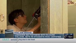Longview High School students get early start in HVAC certification program