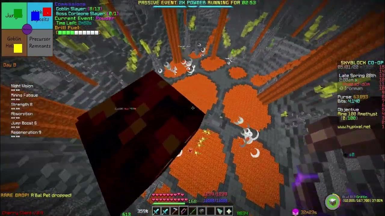 Bal Pet Drop on Ironman! (Hypixel Skyblock) YouTube