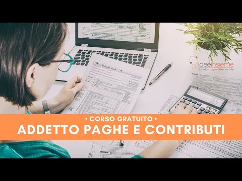 Presentazione corso Addetto Paghe e Contributi - Gratuito | Idee Insieme soc.coop.soc.
