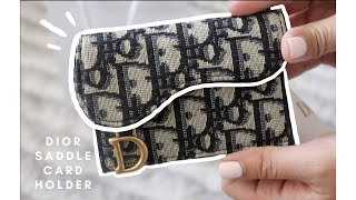 DIOR SADDLE CARD HOLDER UNBOXING