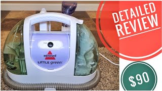 Detailed Review Bissell Little Green Machine Portable Carpet Spot Cleaner 1400