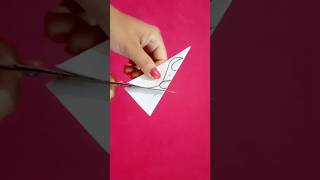 Easy way to make paper Snowflake//Diy beautiful Snowflake making ideas #shortvideo #snowflakecraft