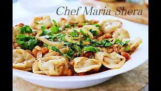 Afghan Ashak-Ashak goshti -Homemade Tortellini Recipe -Afghan Recipes