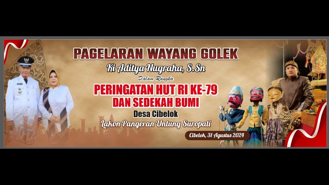 RESEPSI PAGELARAN WAYANG GOLEK  DALANG KI ADITYA NUGRAHA, S.Sn