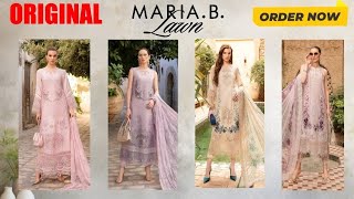 Maria B Lawn 2024 | D11 A & B | D14 A & B | Maria B Unstitched Lawn 2024 | Maria B New Designs