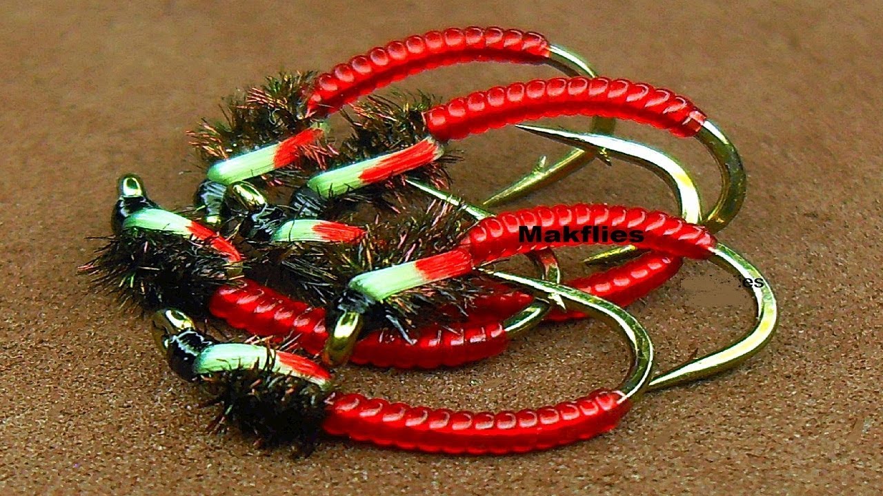 Fly Tying a Bloodworm /Chironomid Buzzer by Mak 