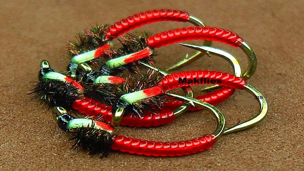 Fly Tying a Bloodworm / Chironomid Buzzers by Mak YouTube