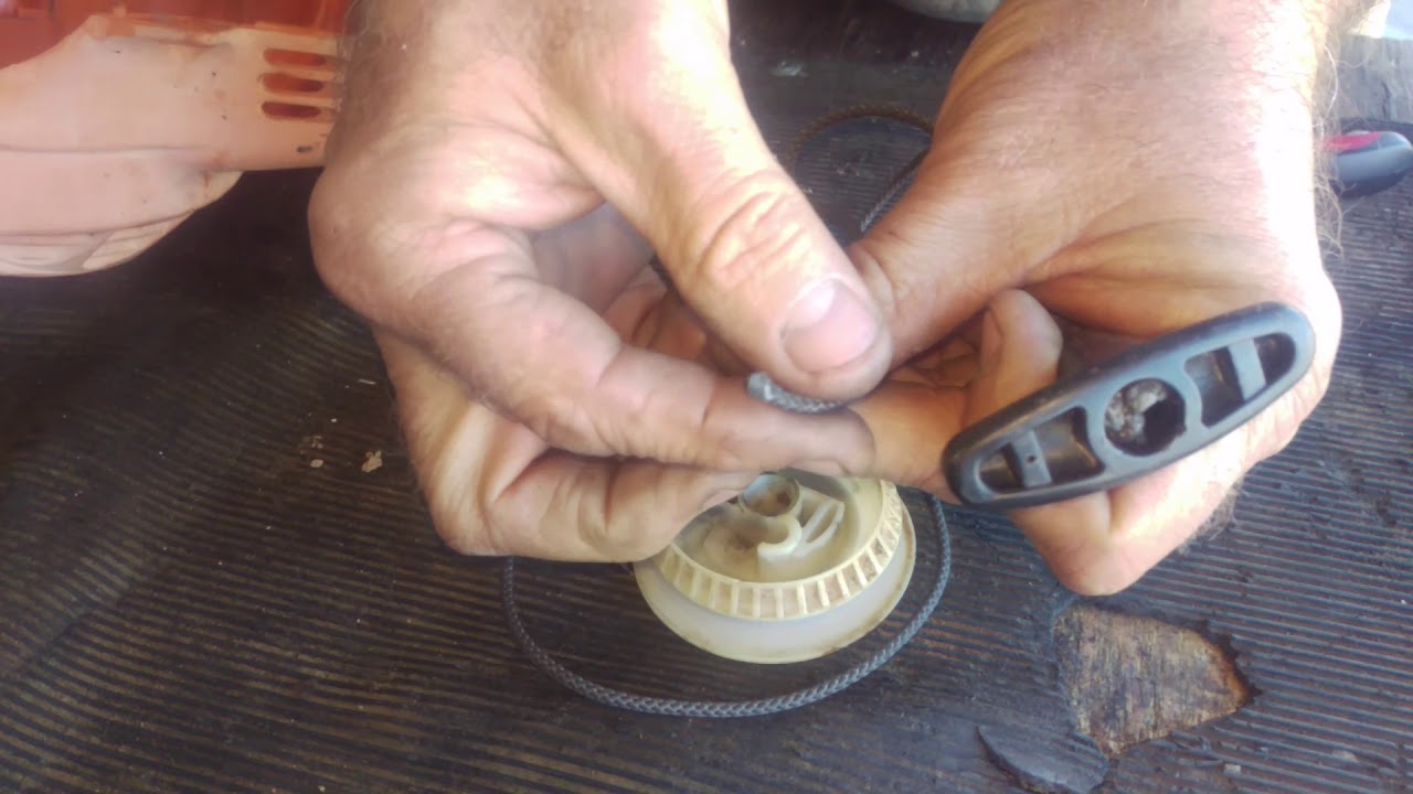 Stihl HS81R pull rope replacement. Done in real time No Editing! YouTube