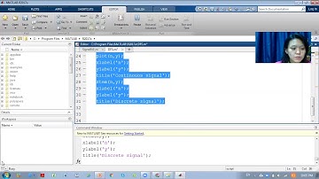 Signal Processing Matlab -2 How to plot Cosine signal for continuous time & discrete time signal