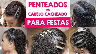 50 ideias de Penteado cabelo cacheado infantil em 2023