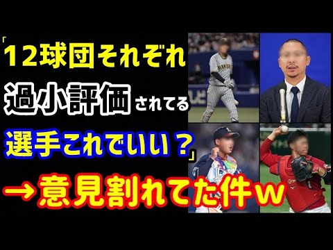 【プロ野球】「12球団それぞれで過小評価されている選手合ってる？」→意見割れてた件ｗ（ノ・ボールガールの野球NEWS）