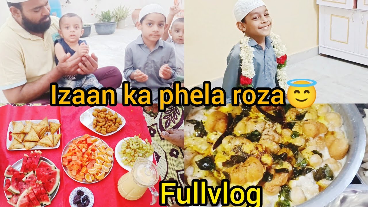 My son's first roza at the age of 7🤗Alhumdulillah ☝🤲|super soft dahi bade or kheeme ke samose😋