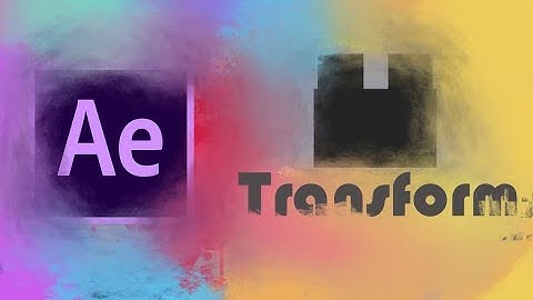 Adobe After Effects transform effect