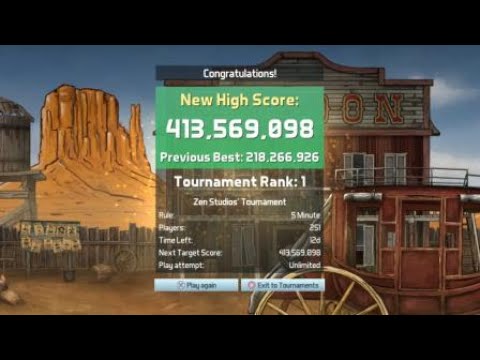 Pinball FX3 - Wild West Rampage - 5 Minutes - 413 Million