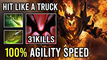 WTF 540 Attack Speed Max Agility Swift Blink Butterfly Right Click Shadow Fiend Dota 2