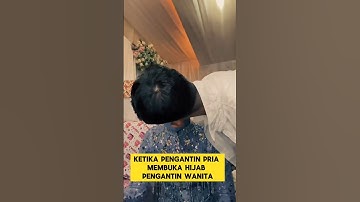 momen lucu ketika pengantin pria tiba-tiba nyosor pengantin wanita kaget ‼️ #lucu #ngakak #pengantin