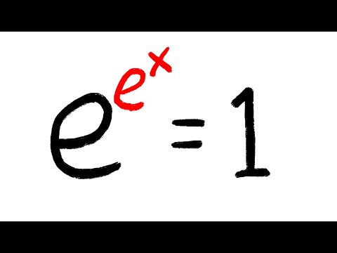 how is e^e^x=1