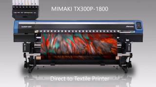 Mimaki TX300P Direct To Textile Printer (I-Sub Ltd UK Supply & Support)