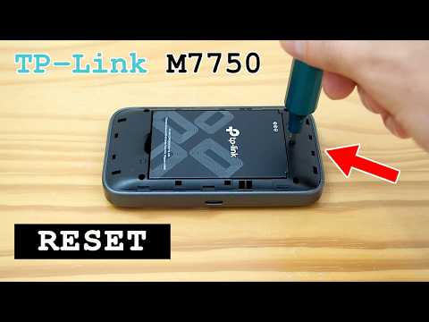 TP-Link M7750 portable 4G+ router Wi-Fi dual band • Factory reset