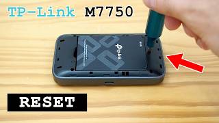 TP-Link M7750 portable 4G+ router Wi-Fi dual band • Factory reset