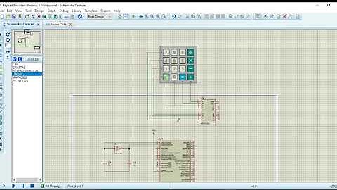 [Medium blog]Interface 4x4 Key Pad with PIC16F877A and MM74C922 Encoder using Proteus 8 Professional