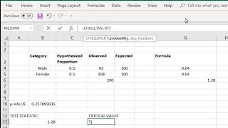 How to Calculate Chi Square Using Excel =CHISQ.TEST and ...