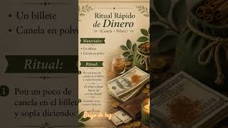 ✨ ritual rápido para el dinero 💰