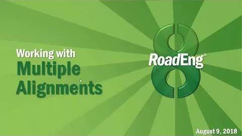 Working with Multiple Horizontal Alignments in RoadEng