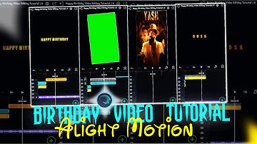 Birthday Video Editing Tutorial with Typography in Alight Motion 🎬 |#birthdayedit#alightmotionedit