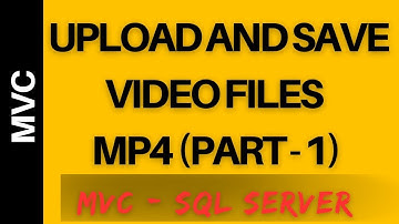 mvc upload files video save into folder path in database asp.net