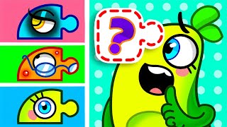 Avocado's Crazy Face Puzzle & Body Swap! 🤪| Good Vs Bad Habits | Avocado Family