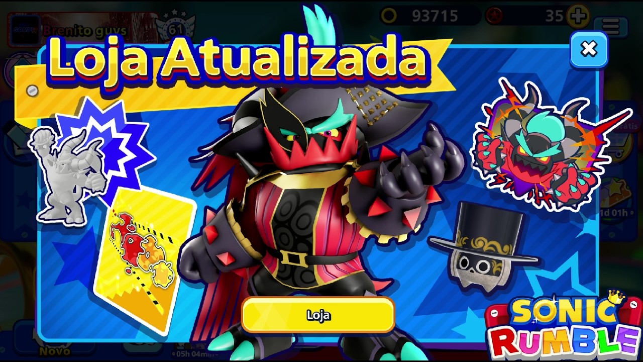 Sonic Rumble - Novas Coisas chegaram na loja e amanha a nova temporada que pode mudar o jogo !!!