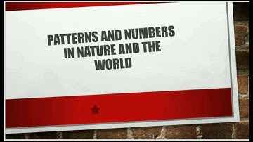 Sandagon, John Gerard D. BSBA 1A (Patterns and Numbers in Nature and the World)