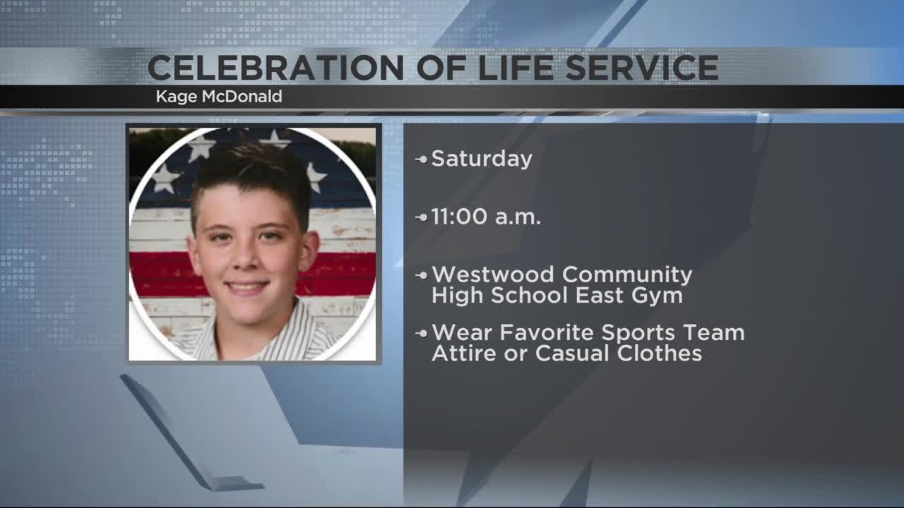 Celebration of life service announced for 12yearold that died after