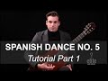 EliteGuitarist Com Tutorial For Spanish Dance No 5 Part 1 9