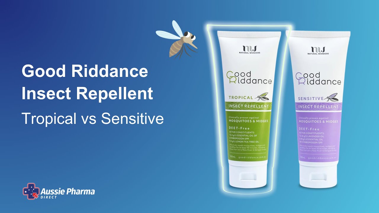 Good Riddance Insect Repellent: Sensitive vs Tropical - YouTube
