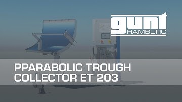 ET 203 Parabolic trough collector with astronomical and sensor-based sun tracking