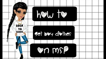 How to get boy clothes on msp no charles - Angel