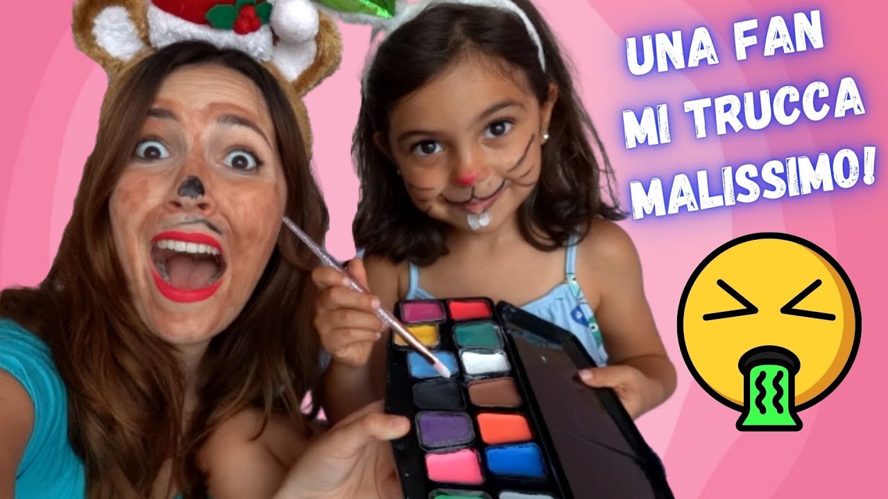 UNA FAN VIENE A CASA MIA E MI TRUCCA! Make up challenge!