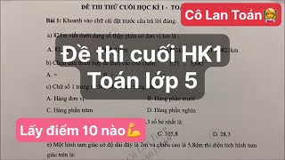 L5 - ĐỀ THI CUỐI KÌ 1 - năm 2023. ĐK học cô Lan 0968035669 L5 - ĐỀ THI CUỐI KÌ 1 - năm 2023. ĐK học cô Lan 0968035669